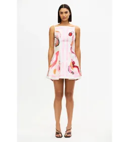 Acler Pennick Mini Dress in Blush Size AU 6 for rent on The Volte - image 1
