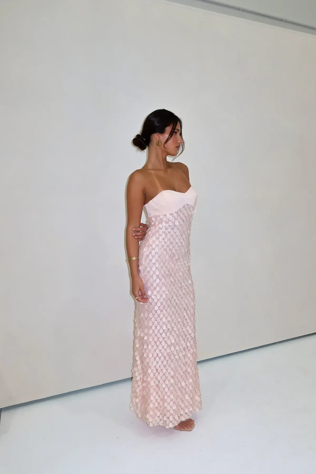 Manning Cartell Extreme Balconette Dress Maxi Light Pink Size AU 6 - Image 3