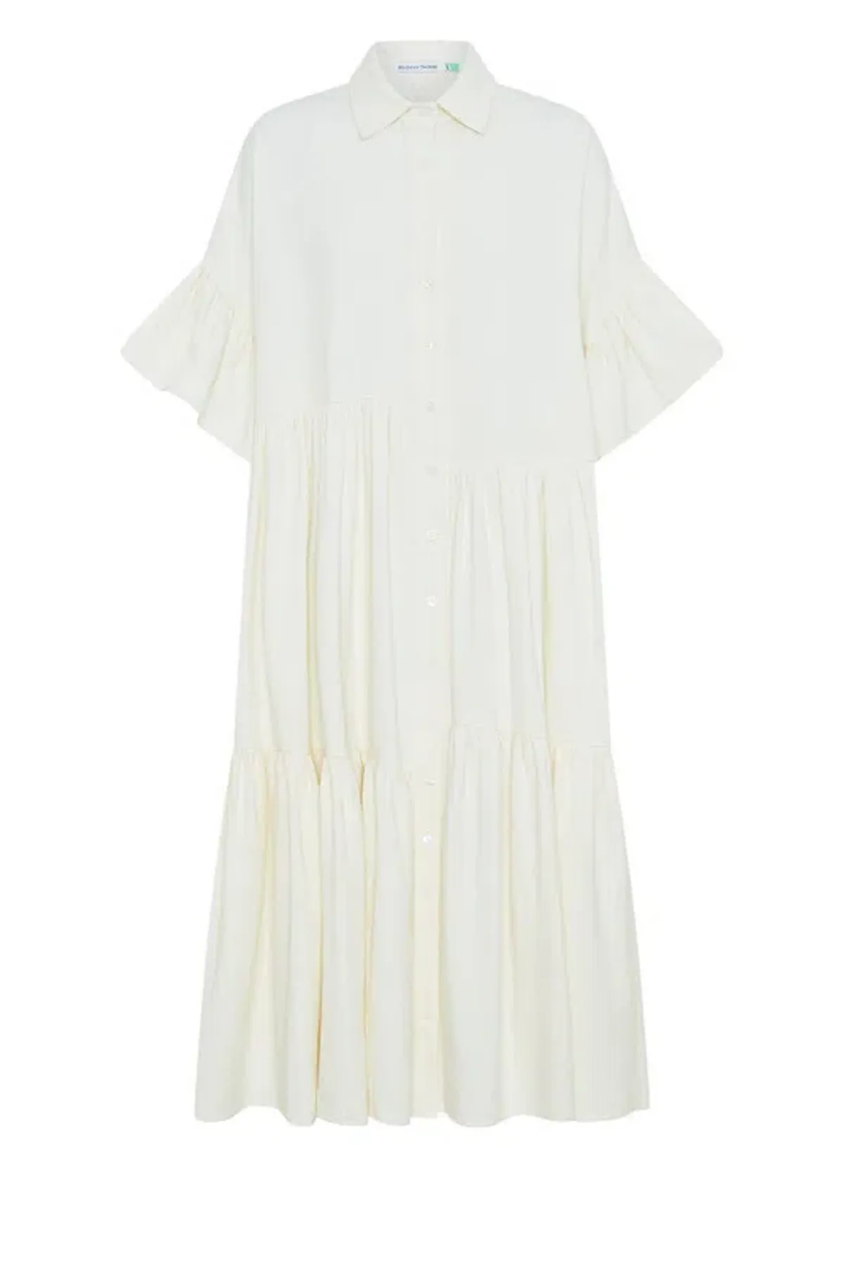 Bohemian Traders Genoa Midi Dress in  Cream Size AU 12 - Image 4