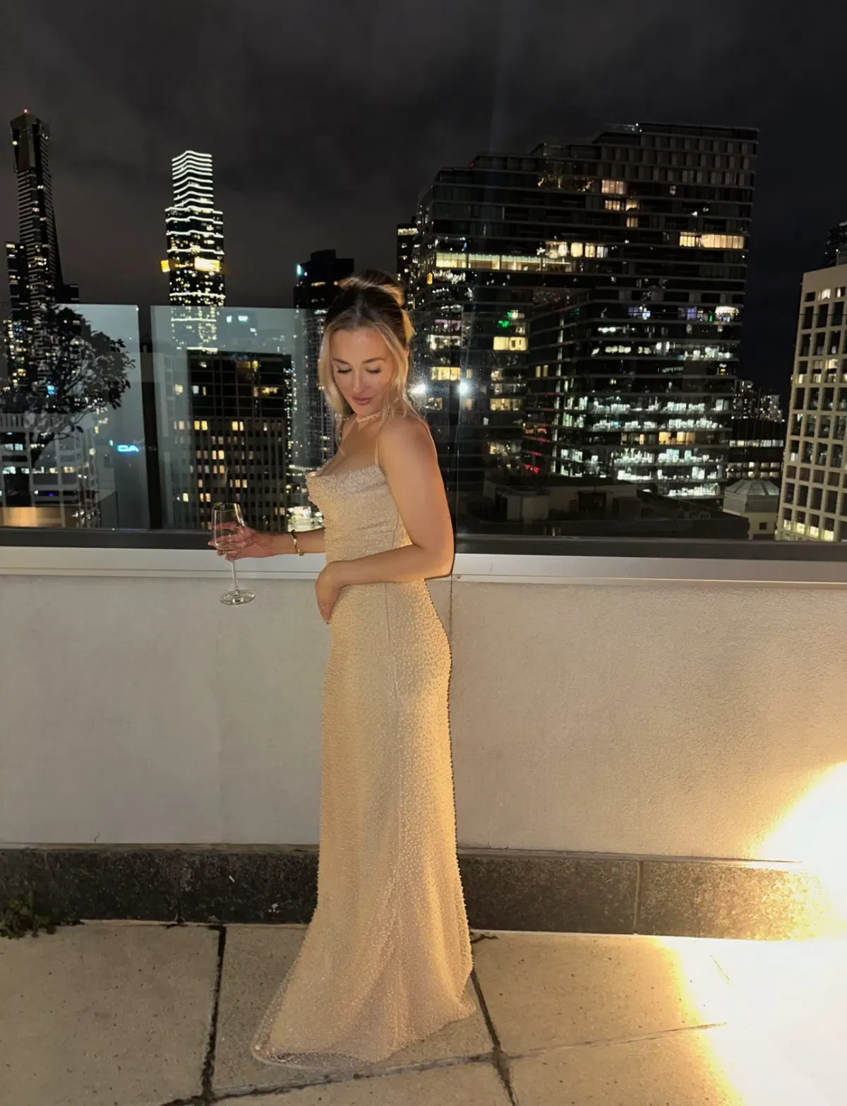 House of CB Calla Seapearl Embellished Maxi Dress Size AU 8 - Image 5