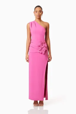 Elliatt Janelle One Shoulder Gown Pink Size 10 for rent on The Volte - image 1