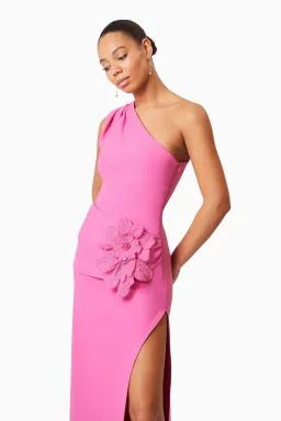 Elliatt Janelle One Shoulder Gown Pink Size 6 for rent on The Volte - image 2