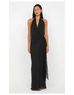 Bec and Bridge Soneva Wrap Halter Dress in Black Size S / AU 8 for rent on The Volte - image 2