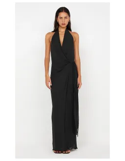 Bec and Bridge Soneva Wrap Halter Dress in Black Size S / AU 8 for rent on The Volte - image 1