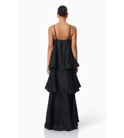 Elliatt Tilly Tiered Maxi Dress Black Size 10 for rent on The Volte - image 4