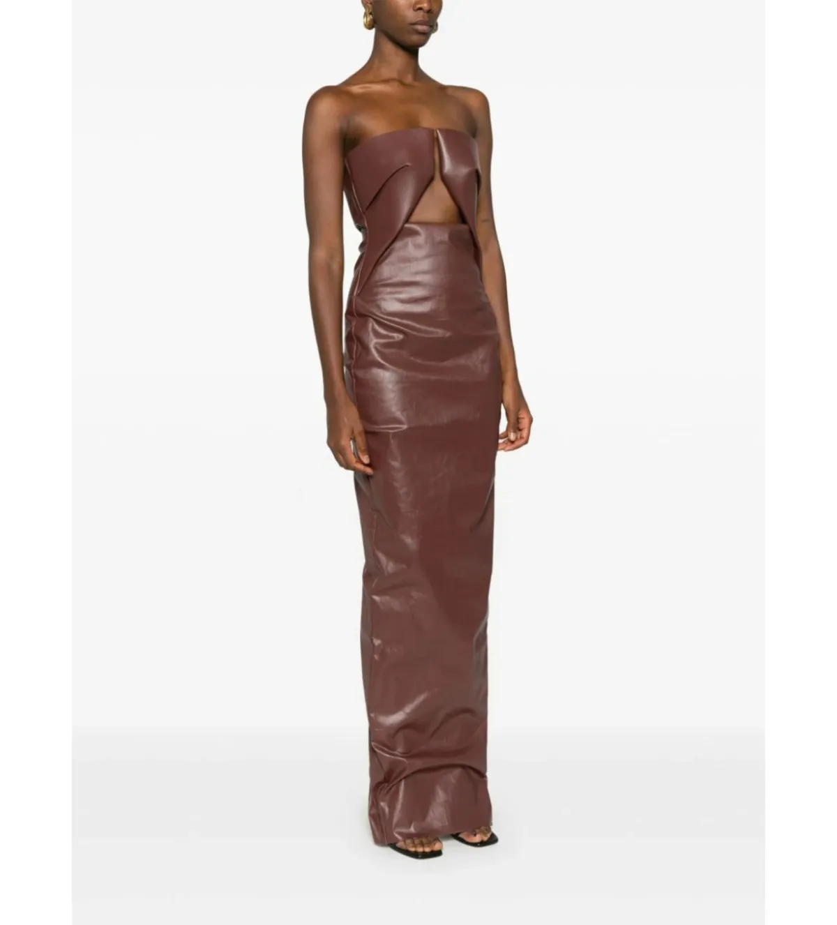 Rick Owens Prong Gown Brown Size AU 6 - Image 3