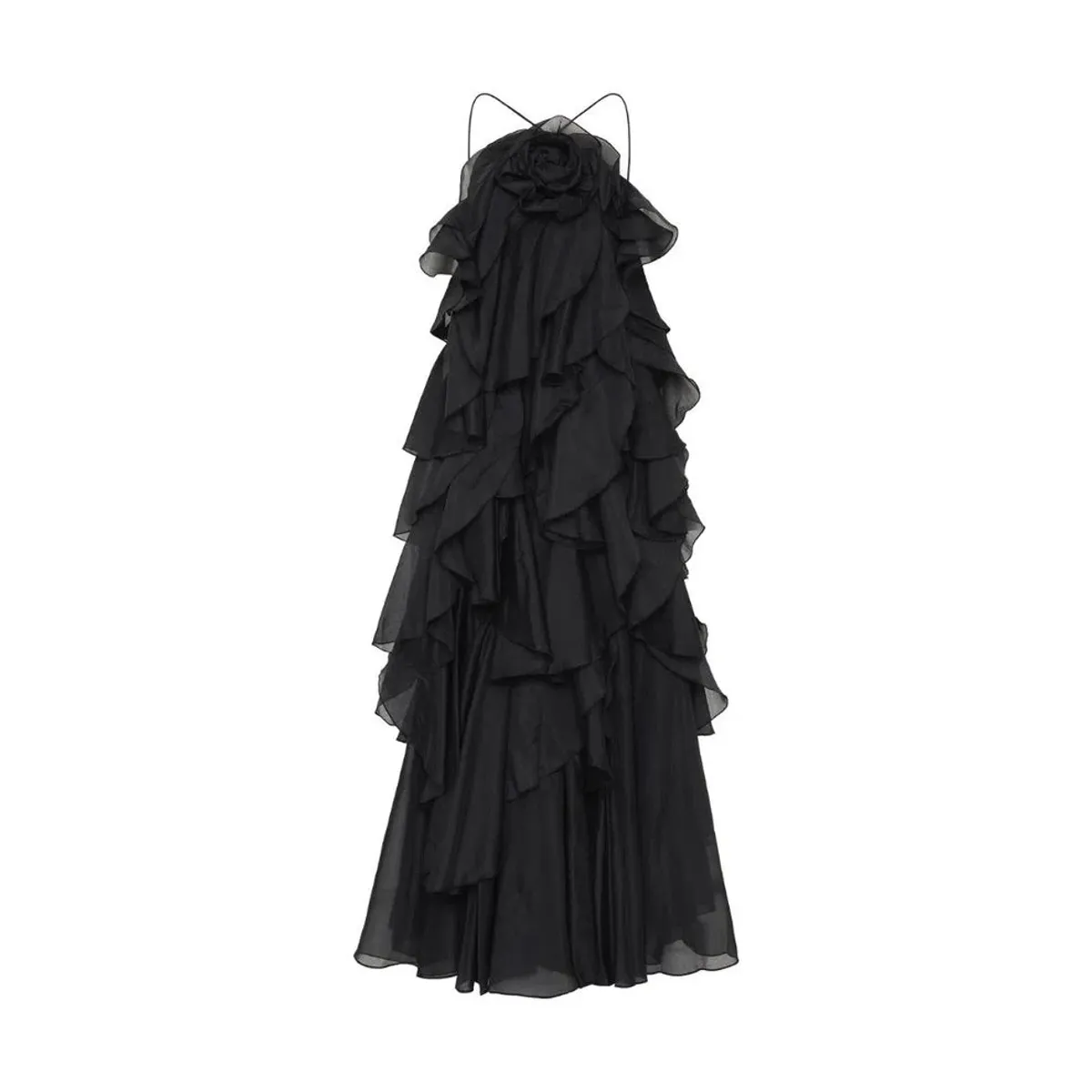 Aje Pandora Ruffled Dress Black Size 8  - Image 3