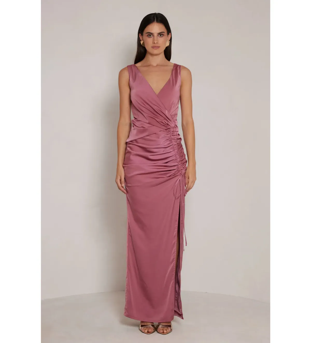 Elle Zeitoune Lennon Maxi Gown in Rose Size AU 14 - Image 1