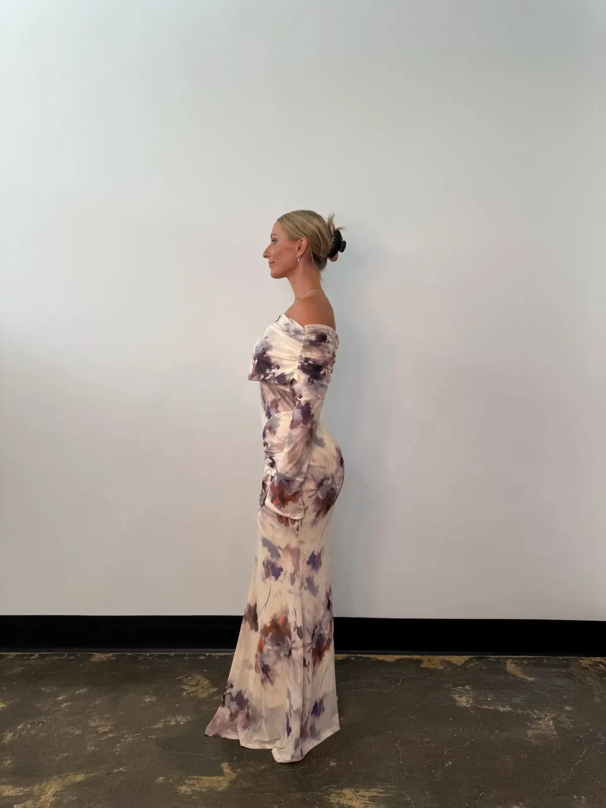 Elle Zeitoune Paige Maxi Dress in Watercolour Bloom Size AU 14 - Image 3