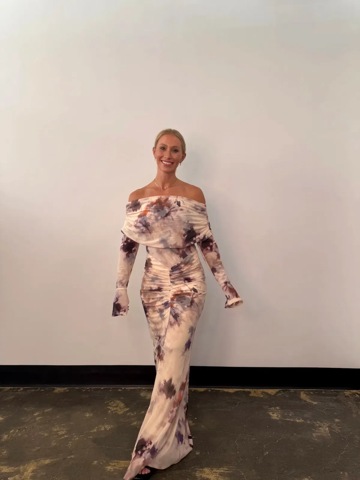 Elle Zeitoune Paige Maxi Dress in Watercolour Bloom Size AU 14 - Image 2