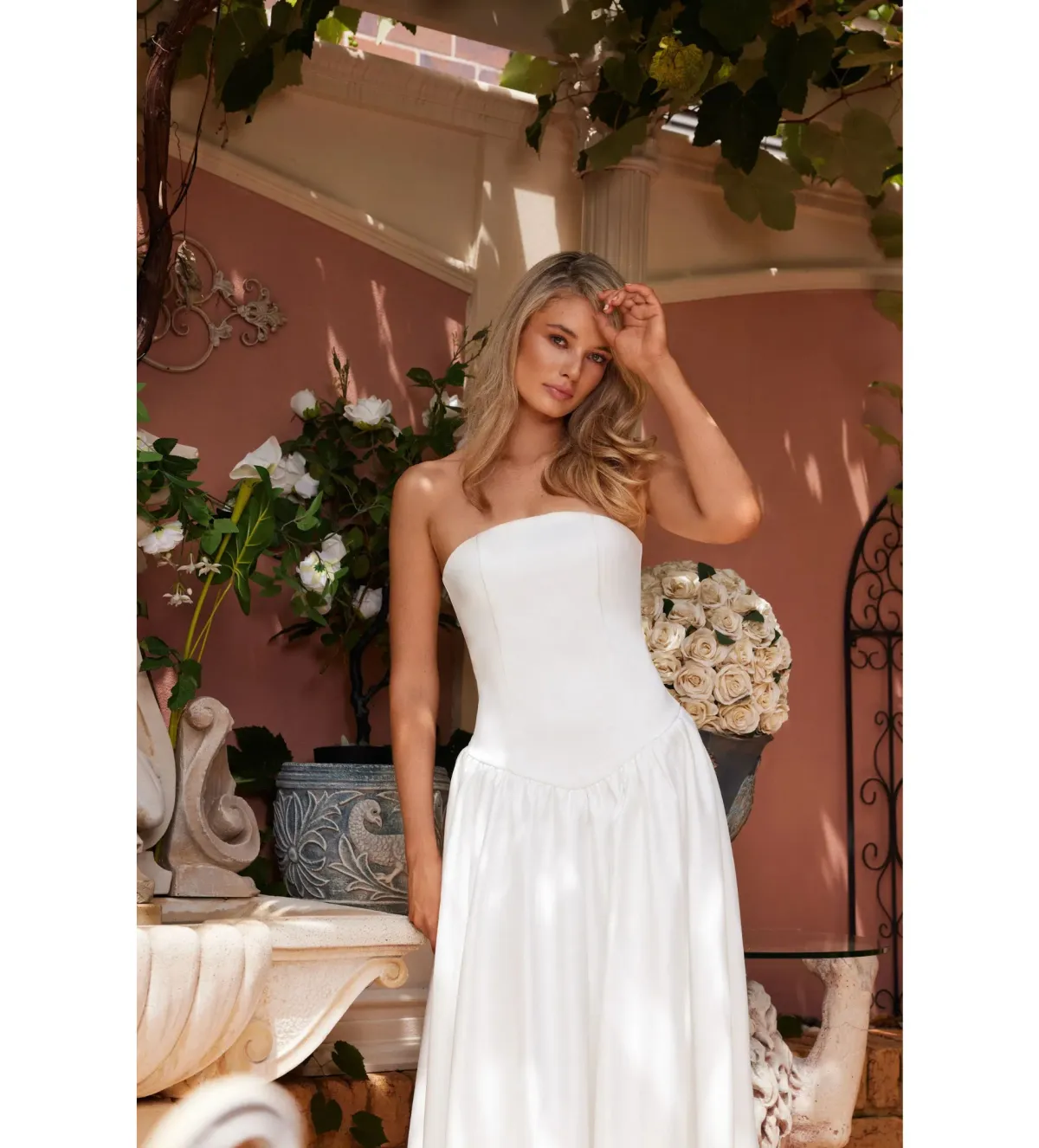 Elle Zeitoune Maggie Midi Dress White Size AU 8 - Image 6