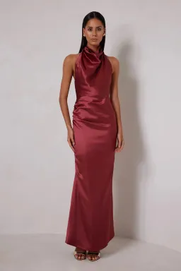 Elle Zeitoune Yvette Maxi Dress in Rust Size 8 for rent on The Volte - image 5