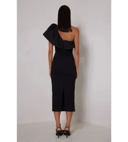Elle Zeitoune Sharleene Midi Dress Black Size AU 16 for rent on The Volte - image 3