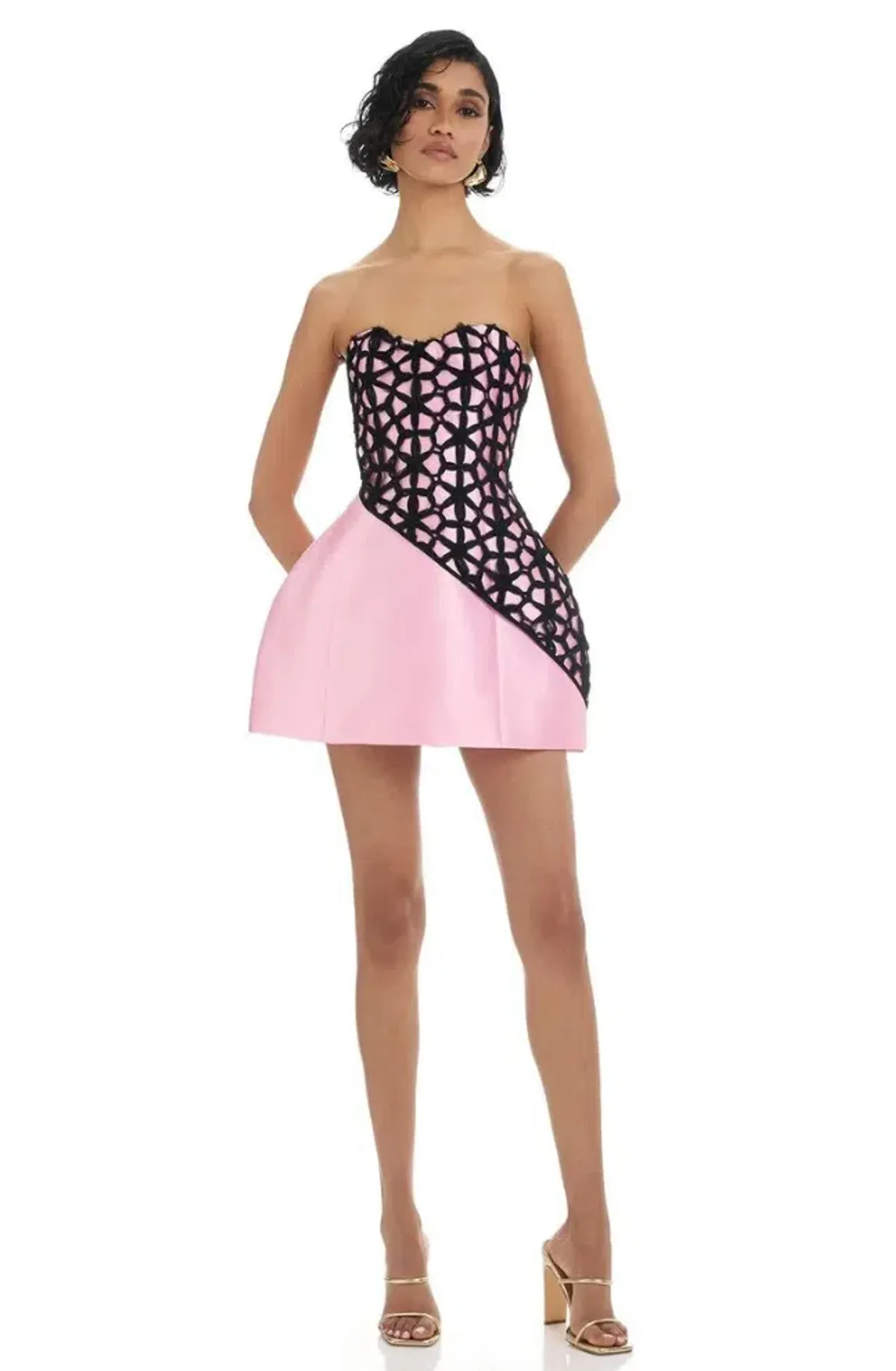 Eliya The Label Ataya Dress Mini Pink Size AU 8 - Image 1