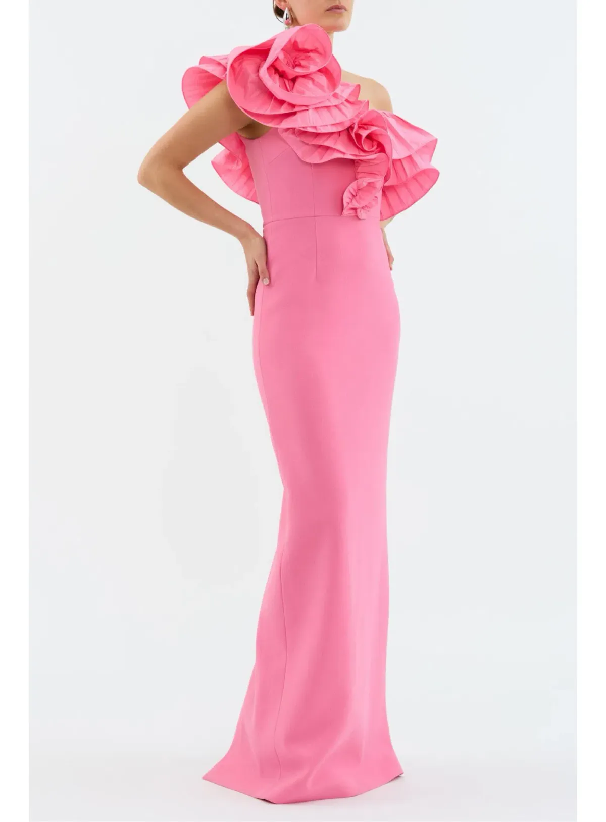 Rebecca Vallance Rosita Floor Length Gown Pink Size 6 - Image 2