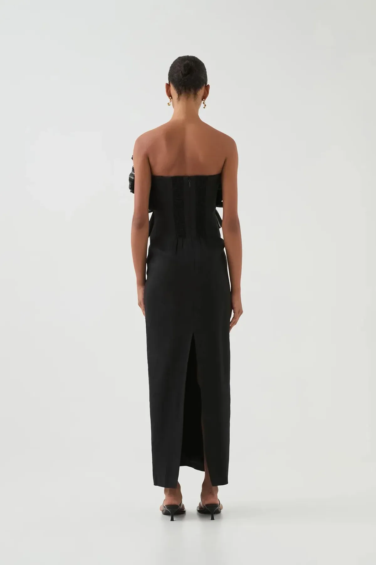 Aje Kira Midi Dress Black Size AU 8 - Image 3