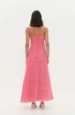 Aje Soundscape Maxi Dress in Guava Pink Size AU6 for rent on The Volte - image 2