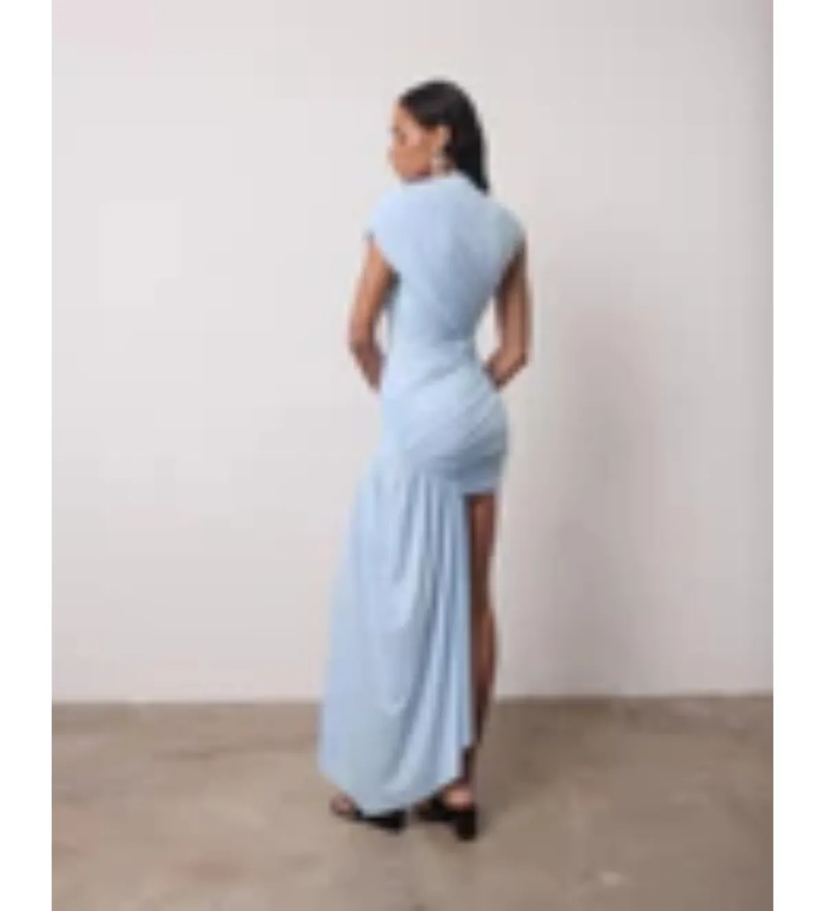 De La Vali Ravenna Mini Dress in Sky Blue Size AU 8  - Image 4