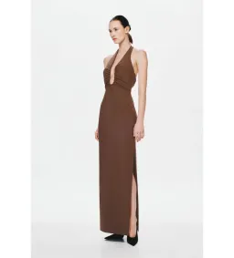 MISHA Alusia Maxi Dress Brown Size 8/S for rent on The Volte - image 2