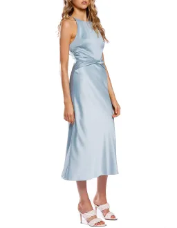 Pasduchas Beau Twist Midi Dress Blue Size AU 14 for rent on The Volte - image 2