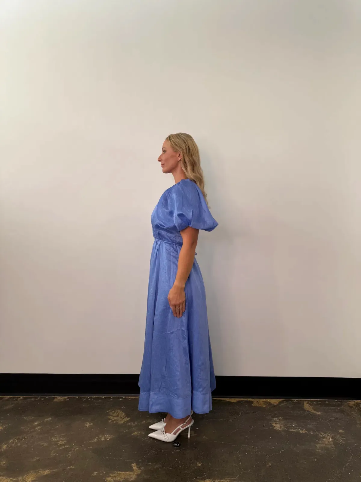 Aje Alma Midi Dress Blue Size 12 - Image 3