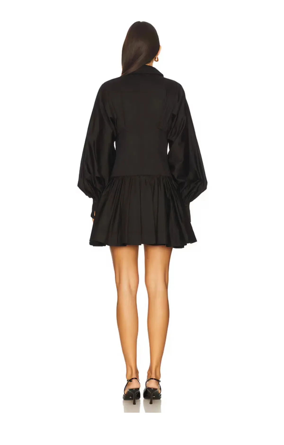 Aje Alexa Long Sleeve Mini Dress / Black / Size 6 - Image 3