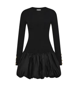 Aje Moonlight Knit Mini Dress Black Size AU 8 for rent on The Volte - image 4