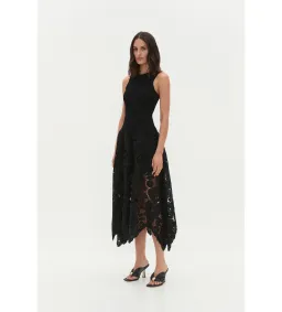 Aje Atlas Knit Midi Dress in Black Size XS / AU 6 for rent on The Volte - image 3