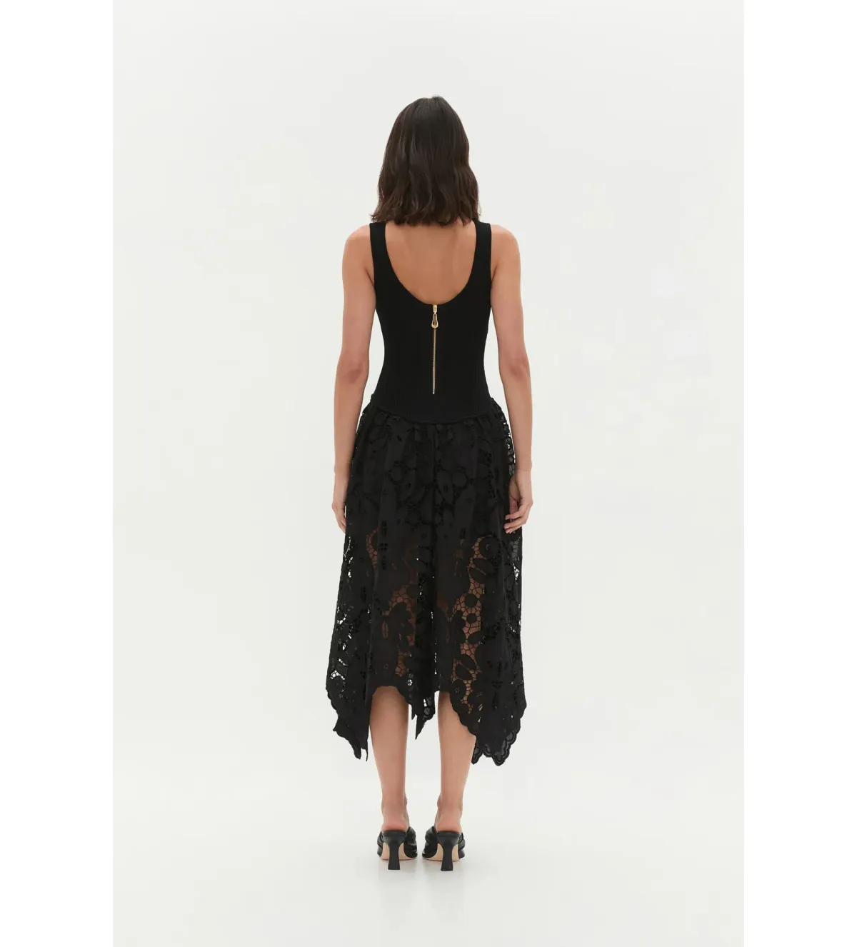 Aje Atlas Knit Midi Dress in Black Size XS / AU 6 - Image 4