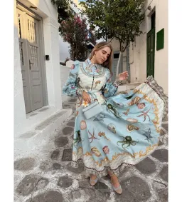 Alemais Bath House Shirt Midi Dress Print Size 16 for rent on The Volte - image 2