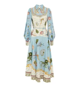 Alemais Bath House Shirt Midi Dress Print Size 16 for rent on The Volte - image 8