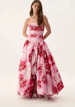Aje Behold Maxi Dress in Pink Boldly Blooming Size 10 for rent on The Volte - image 3