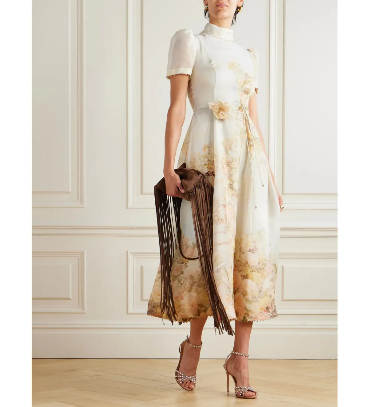 Zimmermann Memento Picnic Midi Dress in Rose Arbor Size 2 / AU 12 - Image 1