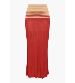 Faithfull the Brand Casia Top Citara Skirt Set in Accordion Stripe Amber Fawn Size 8 for rent on The Volte - image 5