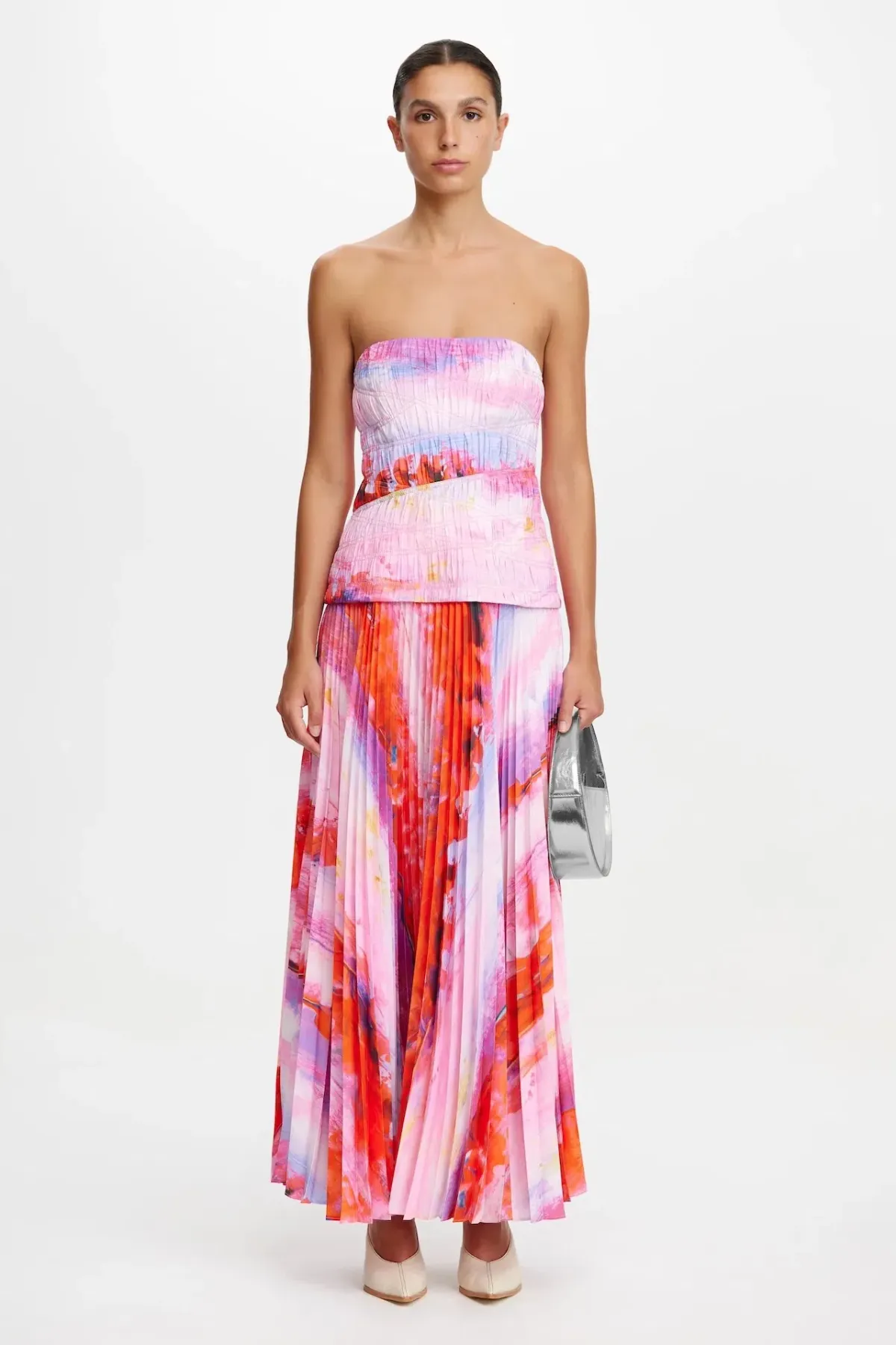 Acler Rockland Midi Dress in Violet Canvas Size AU 8 - Image 2