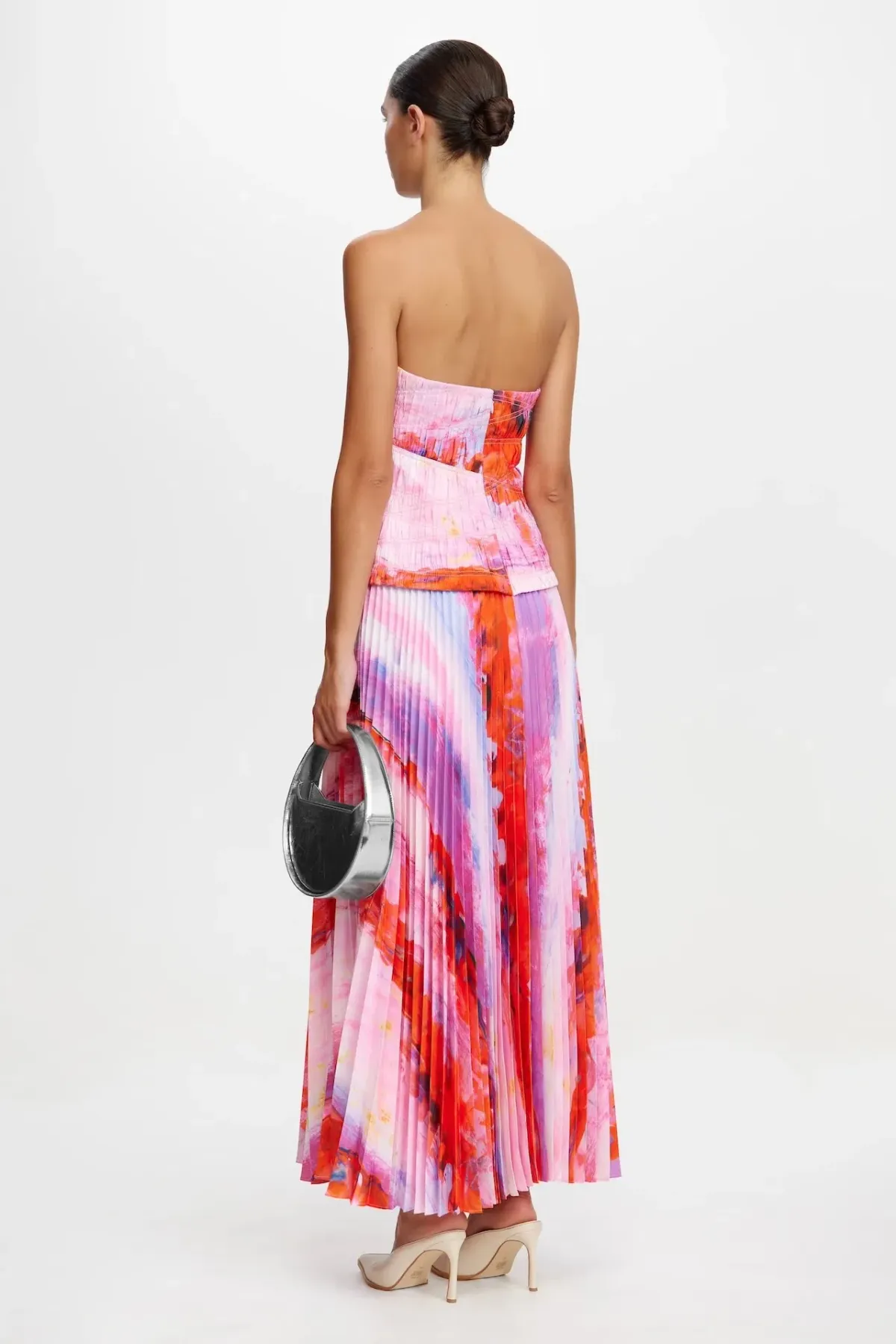 Acler Rockland Midi Dress in Violet Canvas Size AU 8 - Image 3