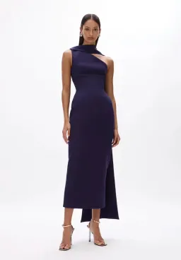 Rachel Gilbert Clara Midi Dress Dark Indigo Size 2 / AU 10 for rent on The Volte - image 2