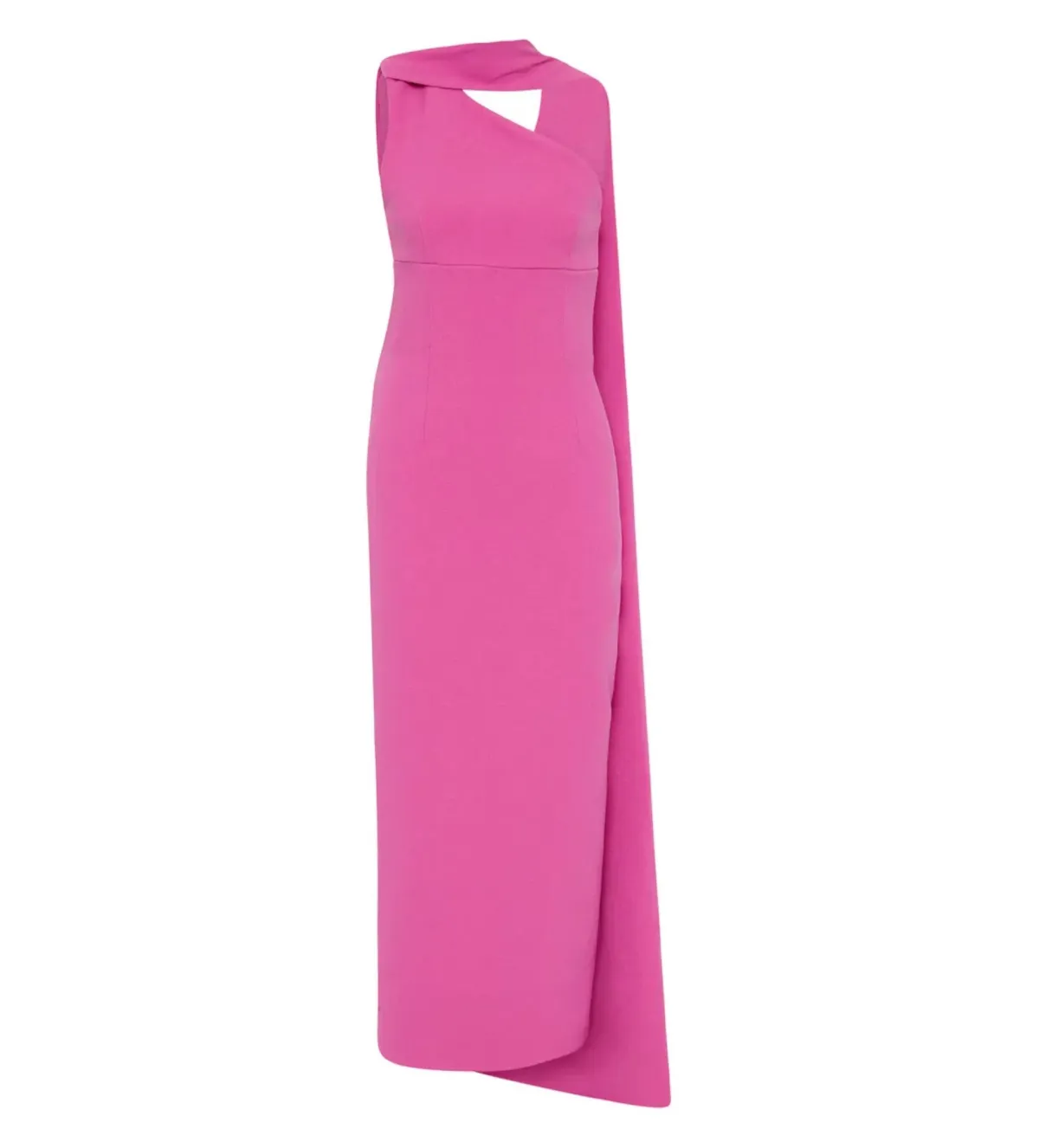Rachel Gilbert Clara Midi Dress in Hot Pink Size 3/AU 12 - Image 4