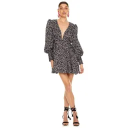 Talulah Embody The Love Long Sleeve Mini Dress Print Size XS / Au 6 for rent on The Volte - image 1