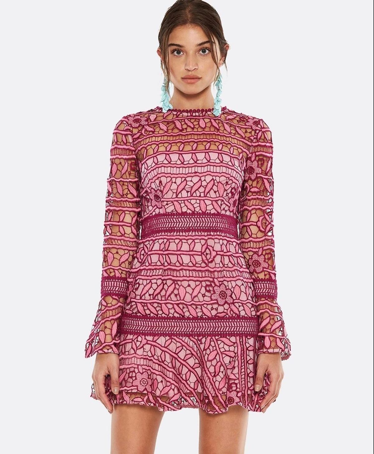 Tallulah Caprice Lace Mini Dress size 8 - Image 3