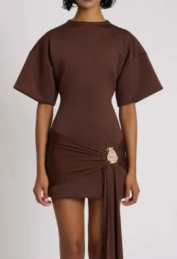Eliya The Label MAXINE DRESS | CHOCOLATE Size 8 for rent on The Volte - image 3