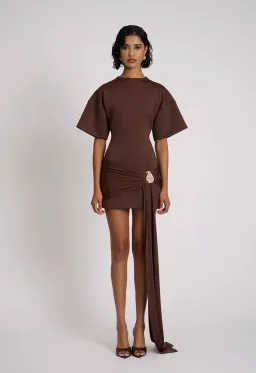 Eliya The Label MAXINE DRESS | CHOCOLATE Size 8 for rent on The Volte - image 2
