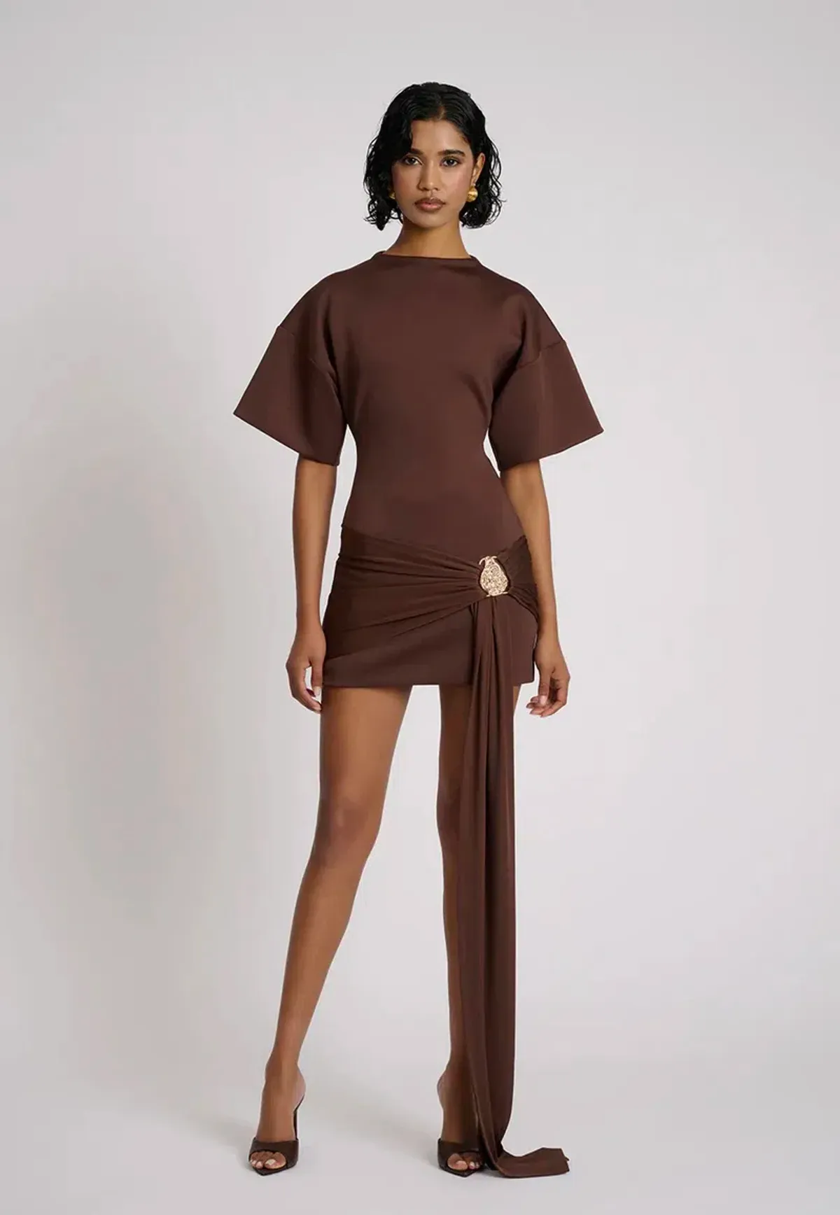 Eliya The Label MAXINE DRESS | CHOCOLATE Size 8 - Image 1