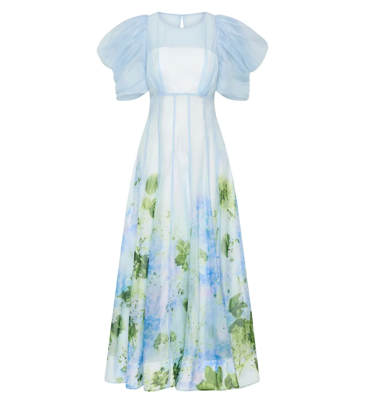 Aje Clementine Midi Dress in Blue Hydrangea Size 6 - Image 5