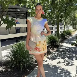 Zimmermann Coaster Structured Mini Dress Poster Print Size 2 / AU 12 for rent on The Volte - image 2