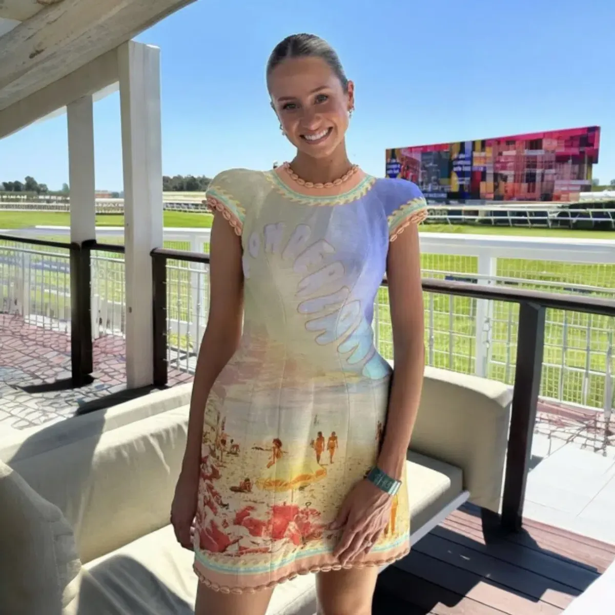 Zimmermann Coaster Structured Mini Dress Poster Print Size 2 / AU 12 - Image 3