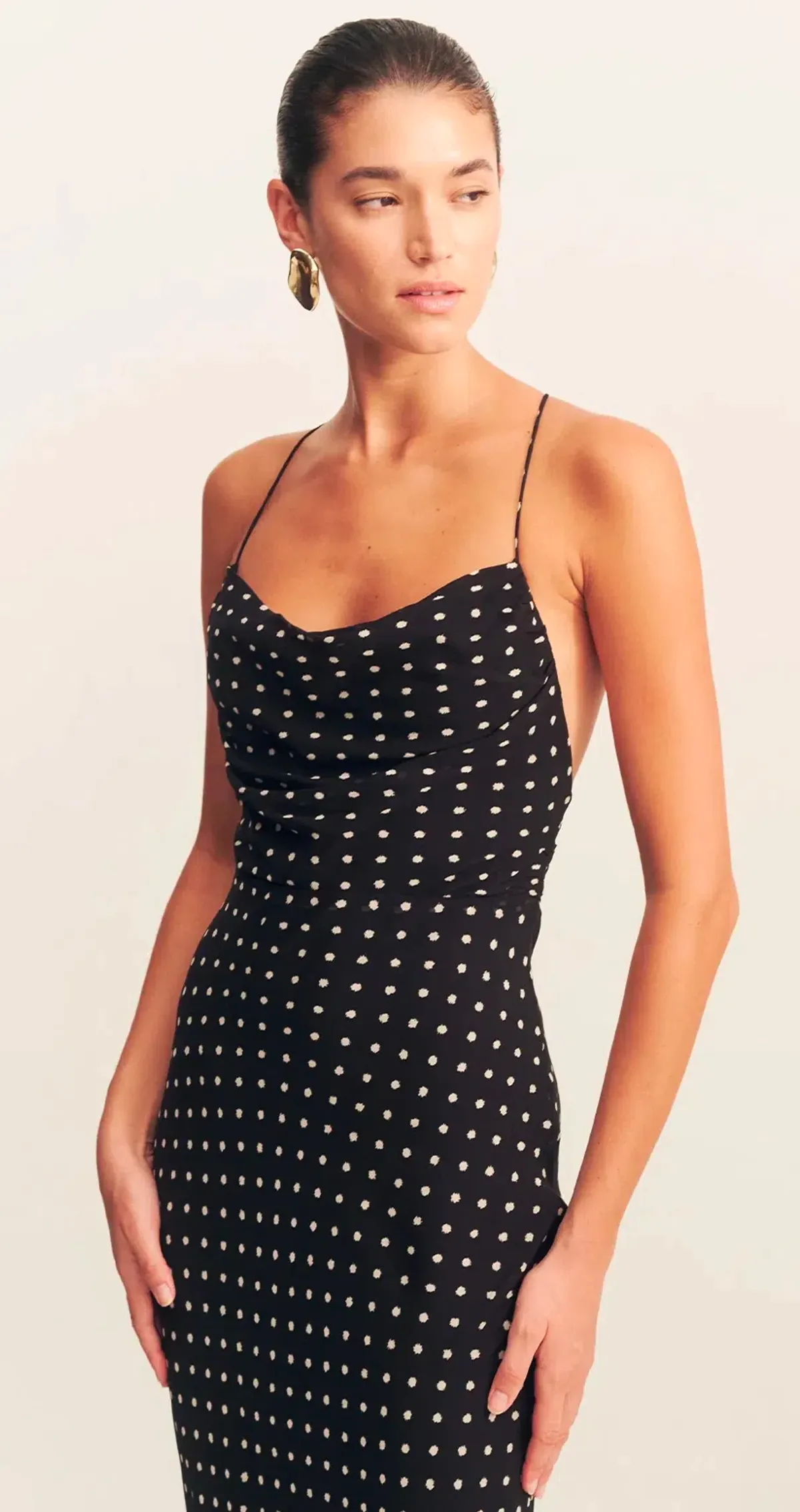 Shona Joy Houston Lace Back Maxi Dress Black Size 10 - Image 2