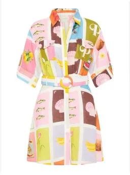 Palm Noosa Camellia Dress Multi  Size 10 for rent on The Volte - image 3
