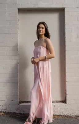 Manning Cartell Boundless Strapless Dress in Blush Size 10 for rent on The Volte - image 1