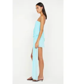 Bec & Bridge Danka Strapless Mini Dress Turquoise Size AU 8 for rent on The Volte - image 3